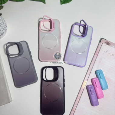 Case Glass iPhone Con Soporte