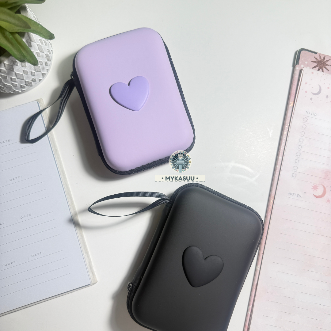 Estuche Organizador Rígido 3D Heart - Viaja Sin Enredos